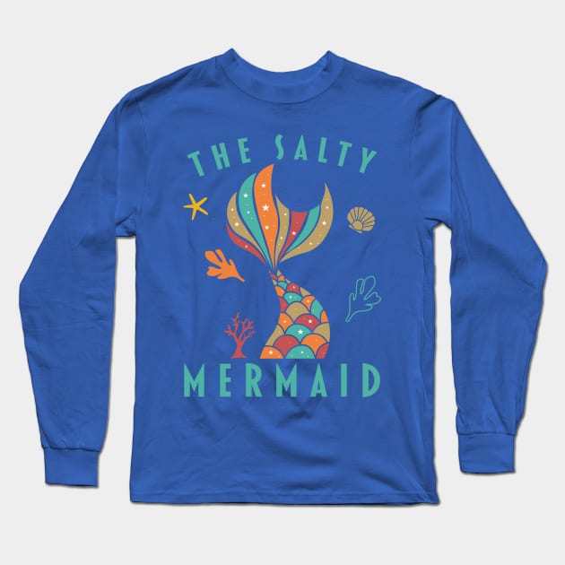 the salty mermaid Long Sleeve T-Shirt by GosokanKelambu